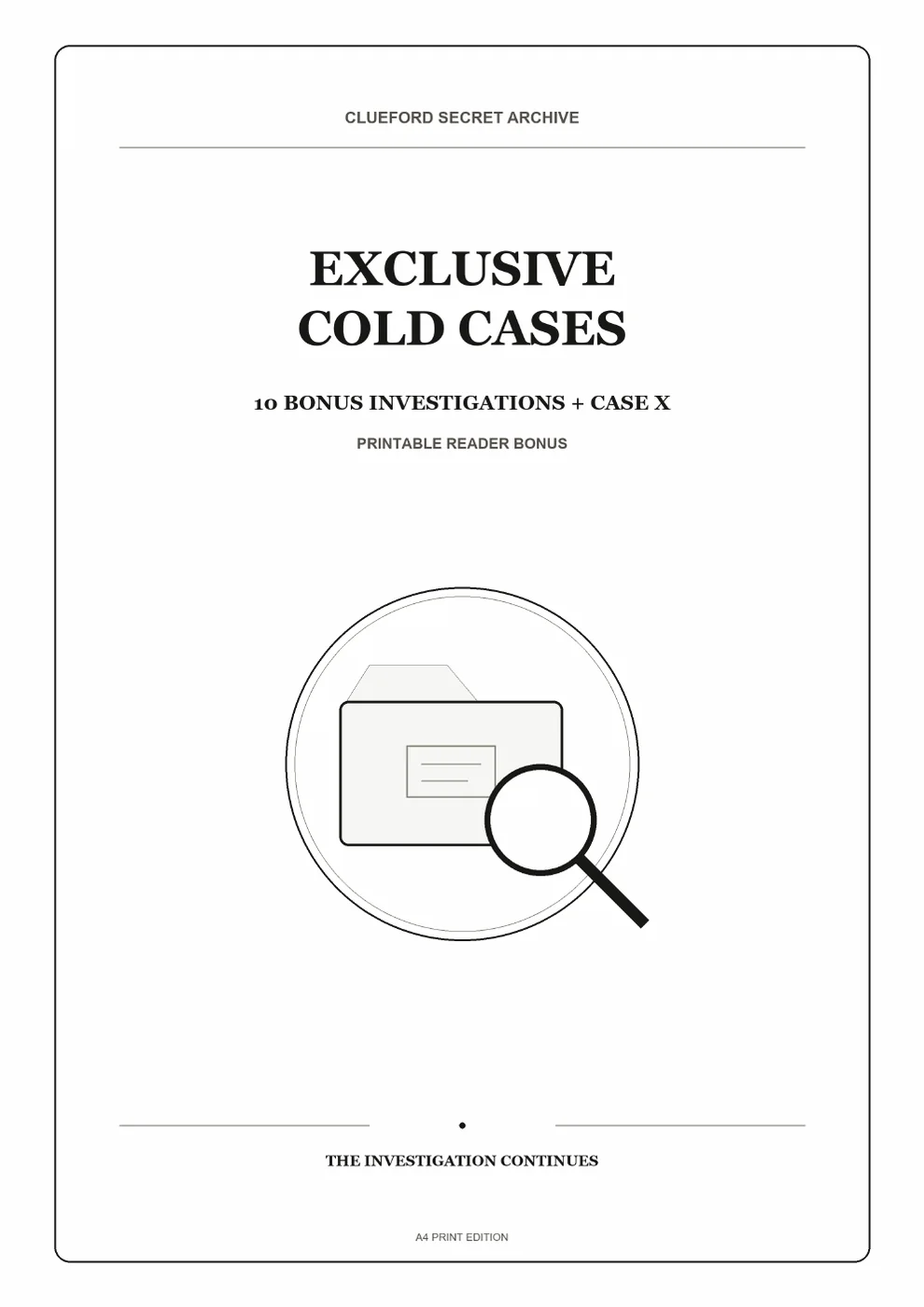 Secret Archive bonus PDF cover